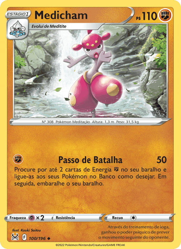 Medicham, carta 100 de Origem Perdida