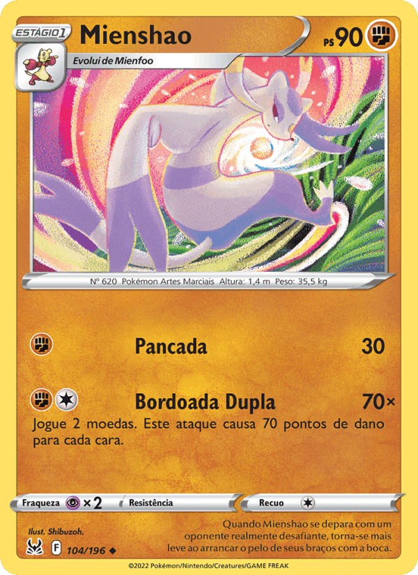 Mienshao, carta 104 de Origem Perdida