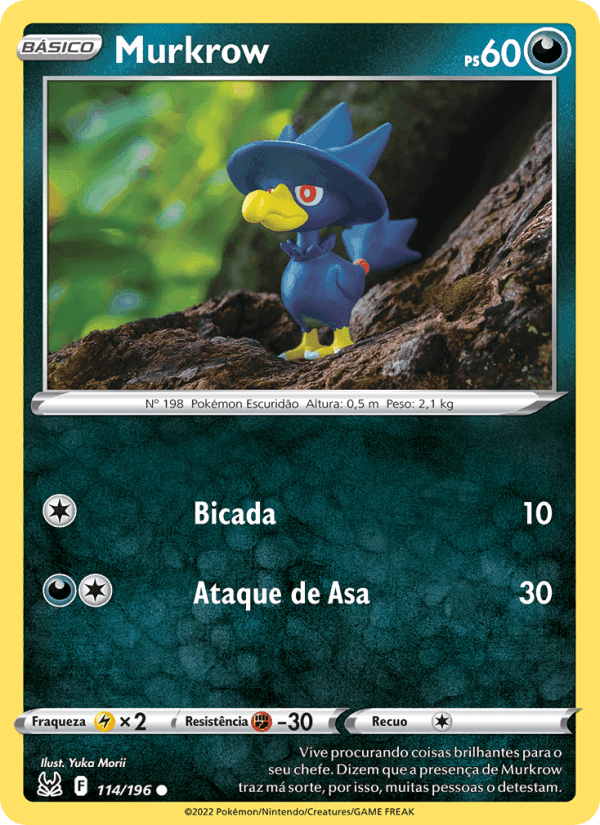 Murkrow, card 114 from Origem Perdida