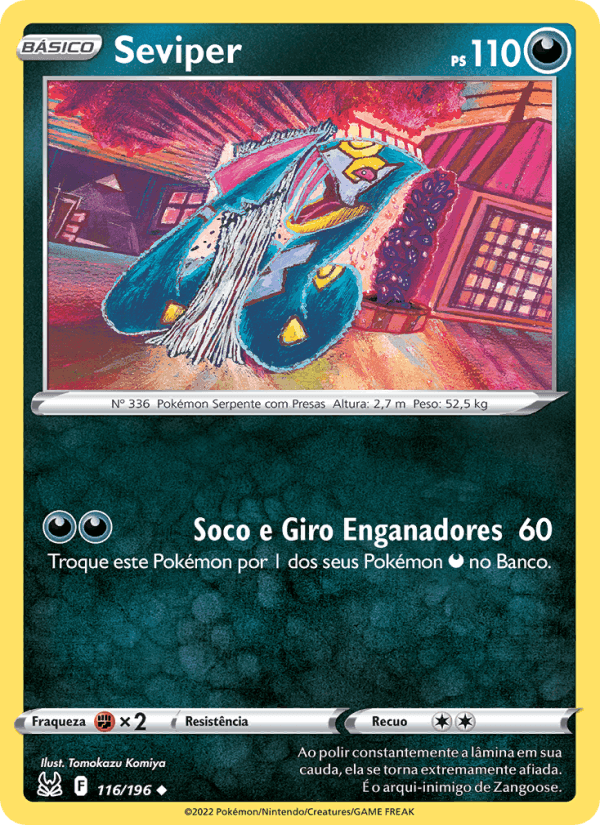 Seviper, card 116 from Origem Perdida