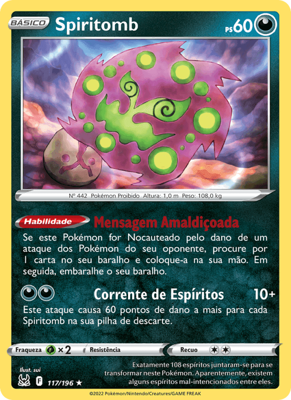 Spiritomb, card 117 from Origem Perdida