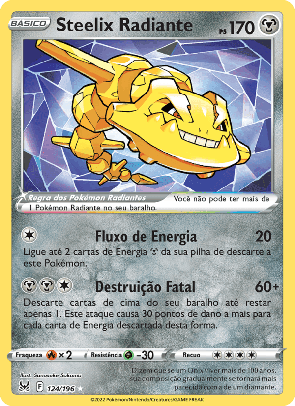 Steelix Radiante, card 124 from Origem Perdida