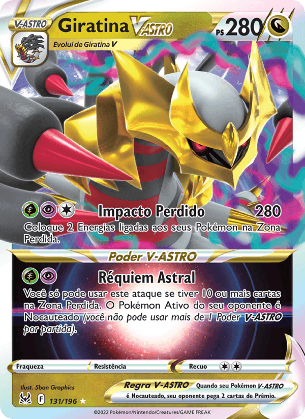 Giratina V-ASTRO, card 131 from Origem Perdida