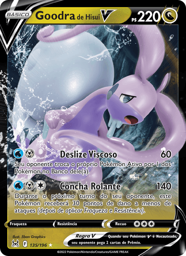 Goodra de Hisui V, card 135 from Origem Perdida