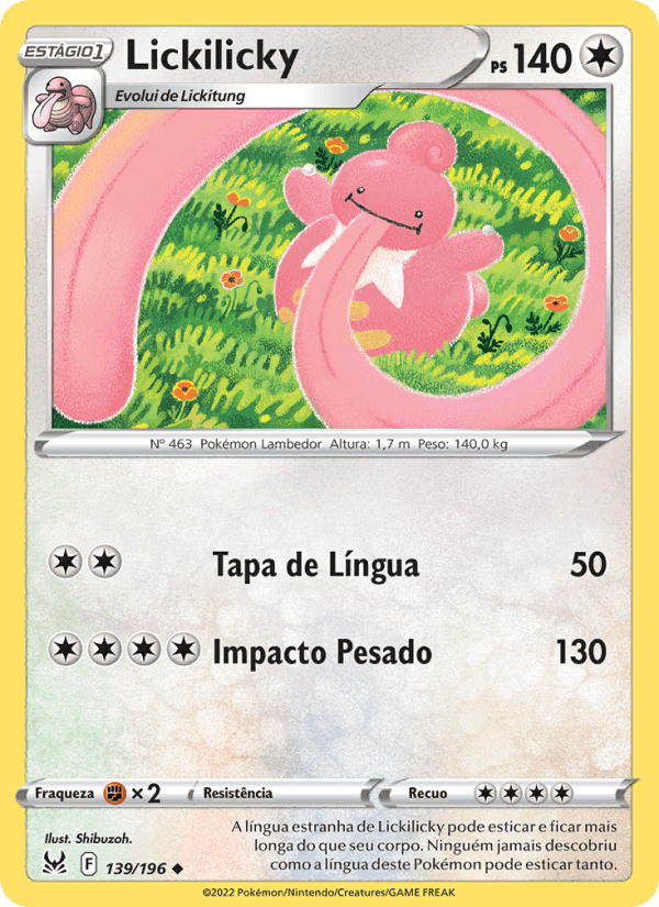 Lickilicky, carta 139 de Origem Perdida