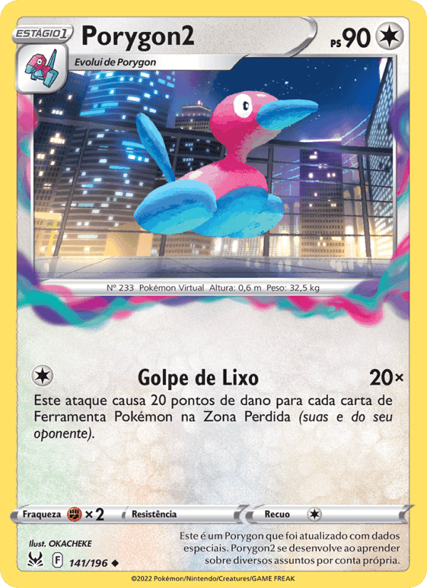 Porygon2, carta 141 de Origem Perdida