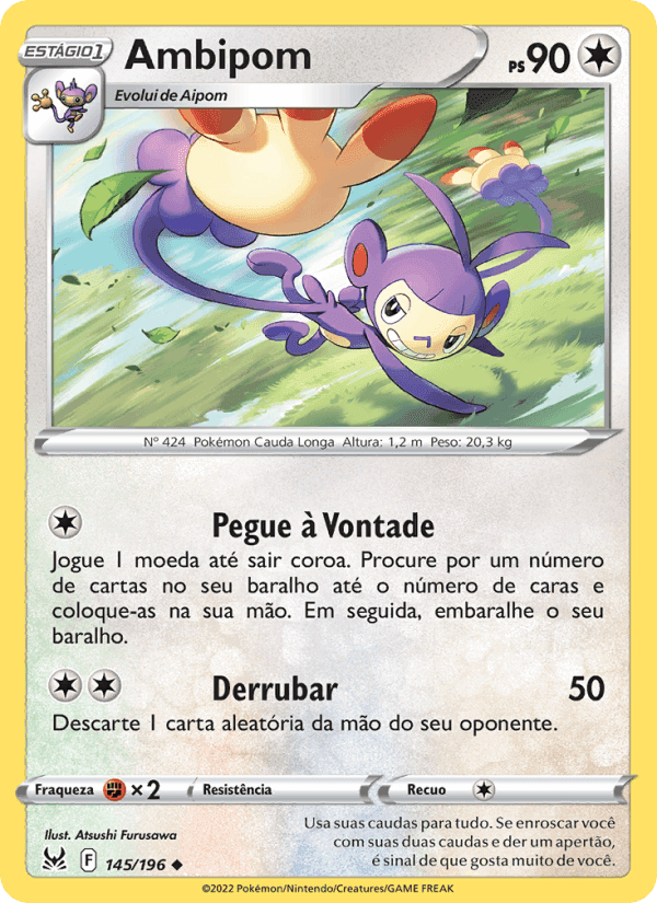 Ambipom, carta 145 de Origem Perdida