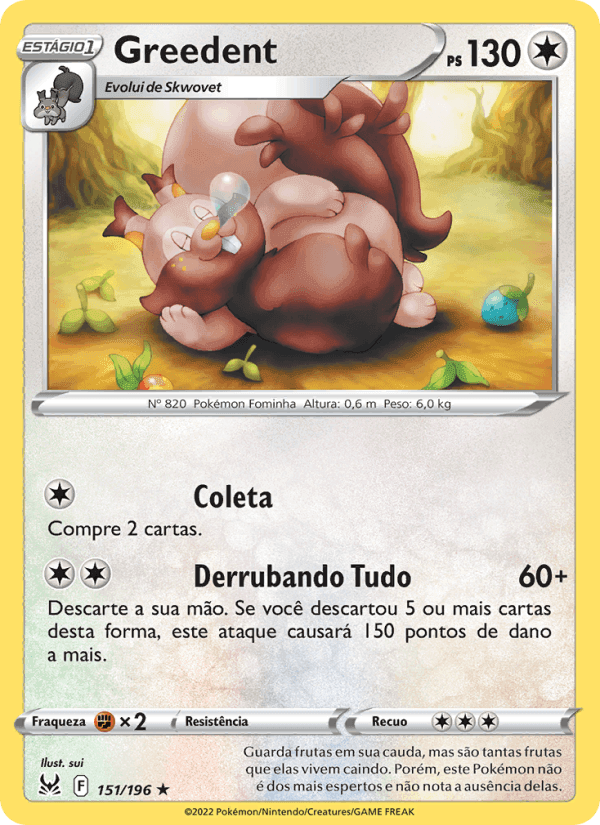 Greedent, carta 151 de Origem Perdida