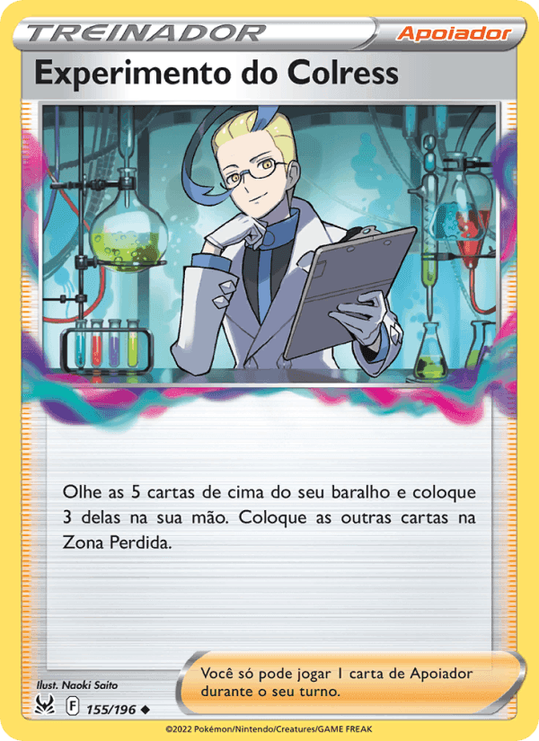 Experimento do Colress, carta 155 de Origem Perdida