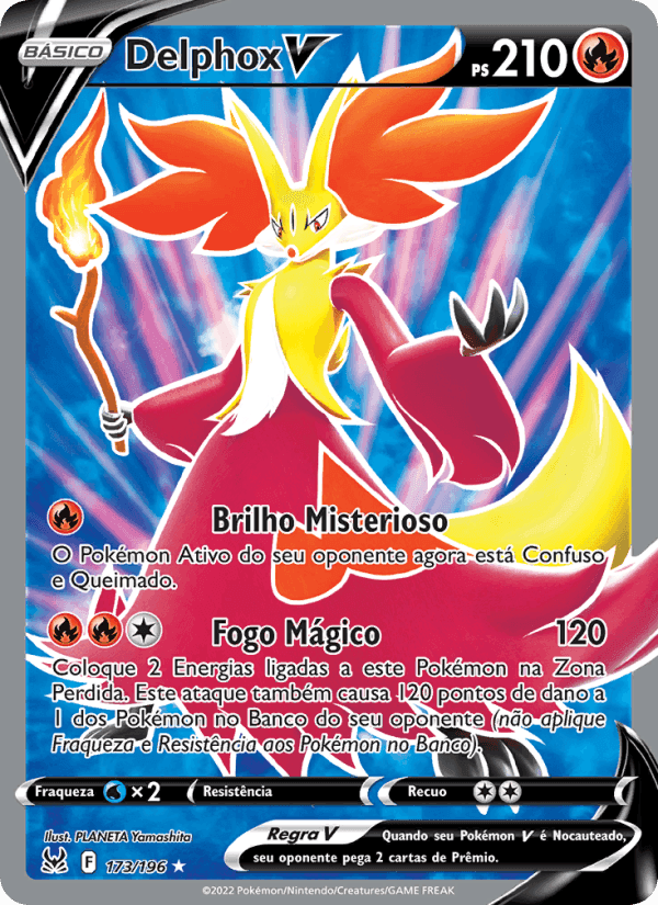 Delphox V, carte 173 de Origem Perdida