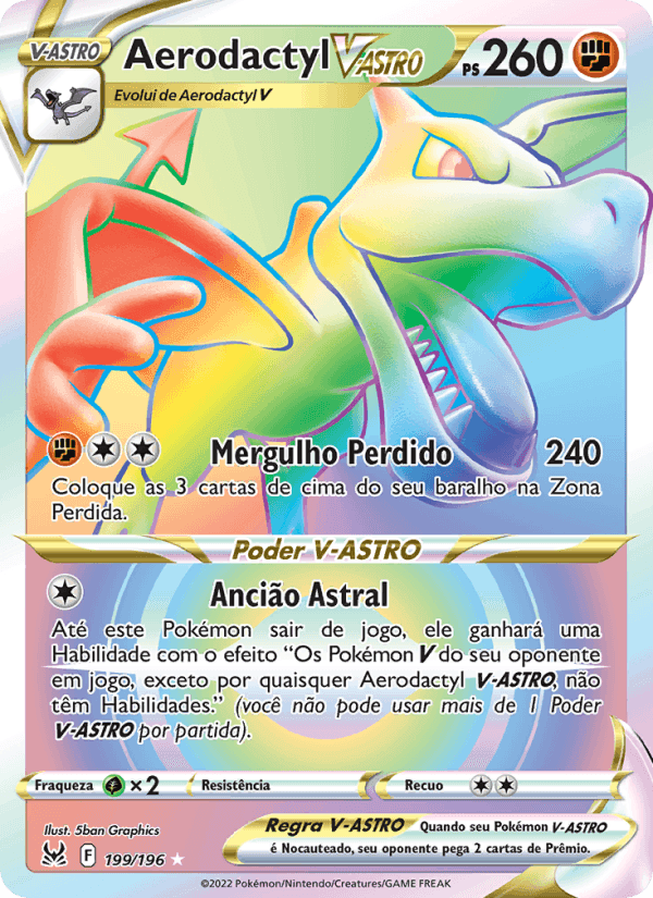 Aerodactyl V-ASTRO, carta 199 de Origem Perdida