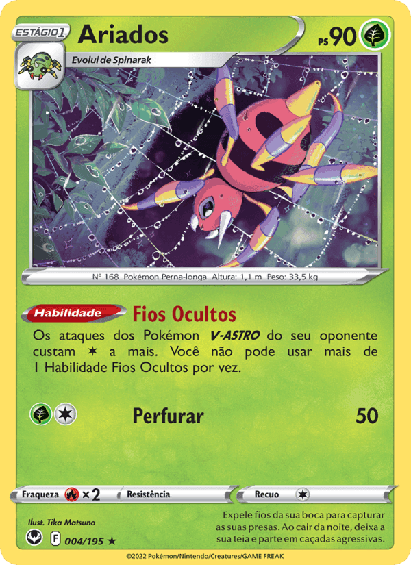 Ariados, carta 004 di Tempestade Prateada