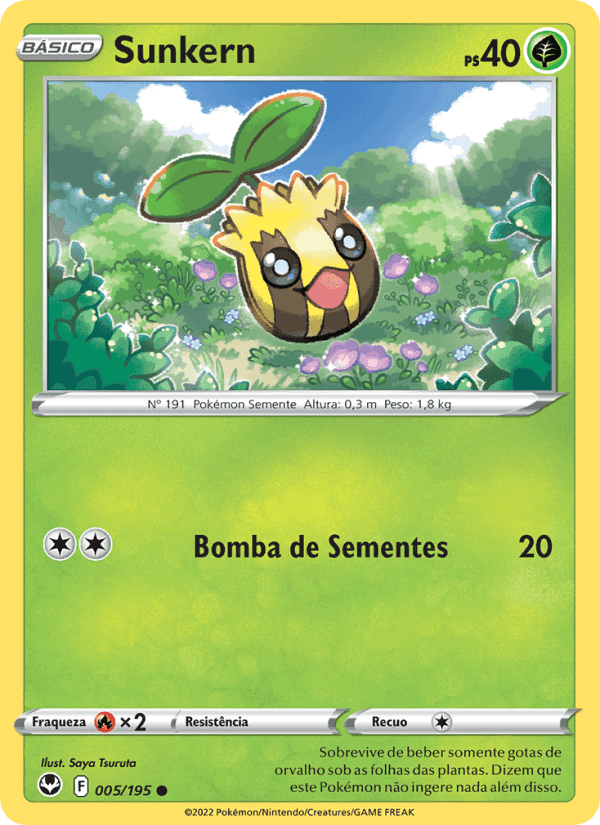 Sunkern, carte 005 de Tempestade Prateada