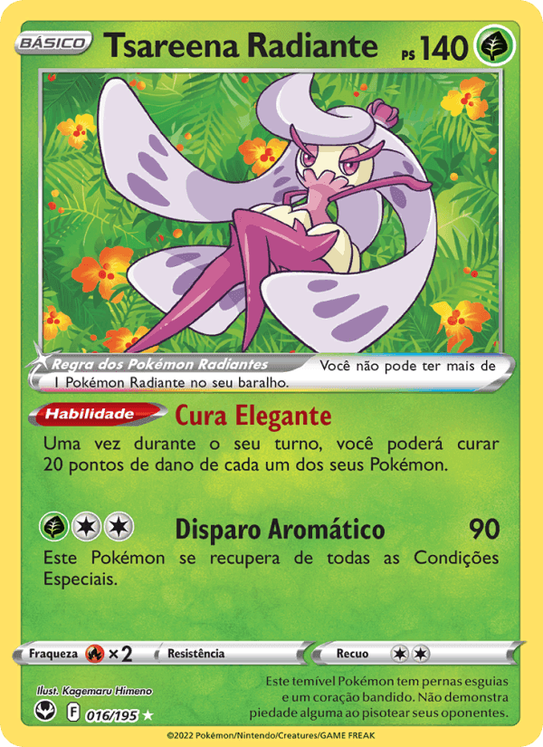 Tsareena Radiante, carta 016 di Tempestade Prateada