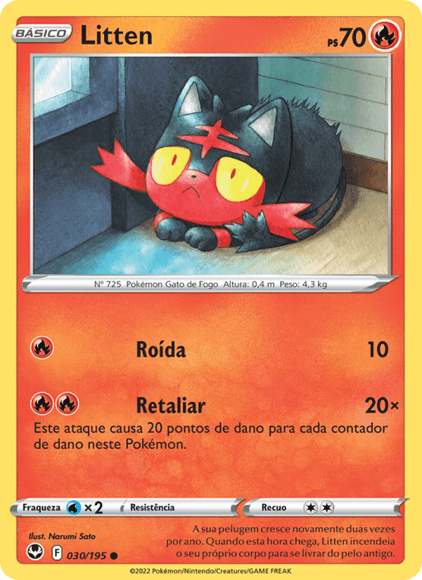 Litten, carta 030 de Tempestade Prateada