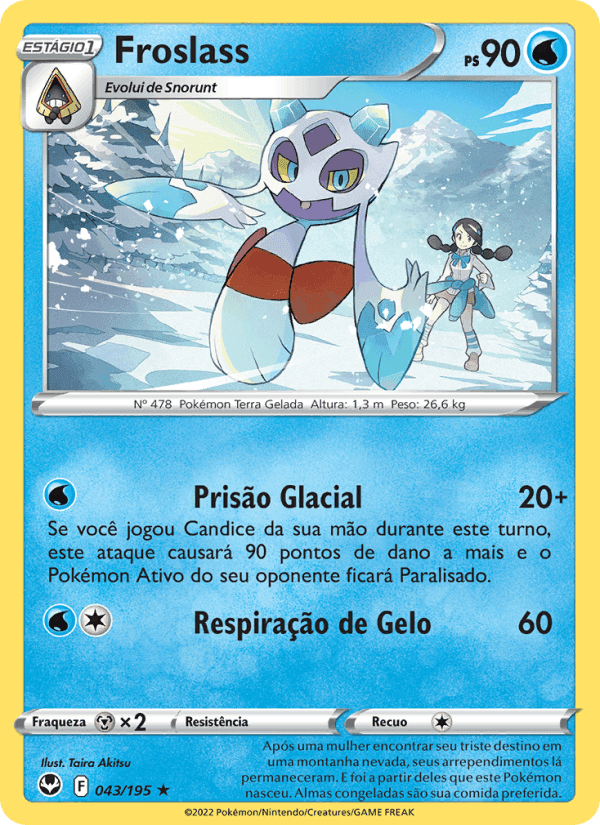Froslass, carte 043 de Tempestade Prateada