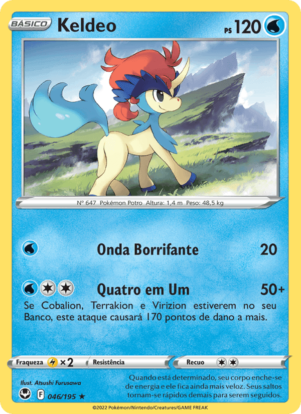 Keldeo, carta 046 de Tempestade Prateada