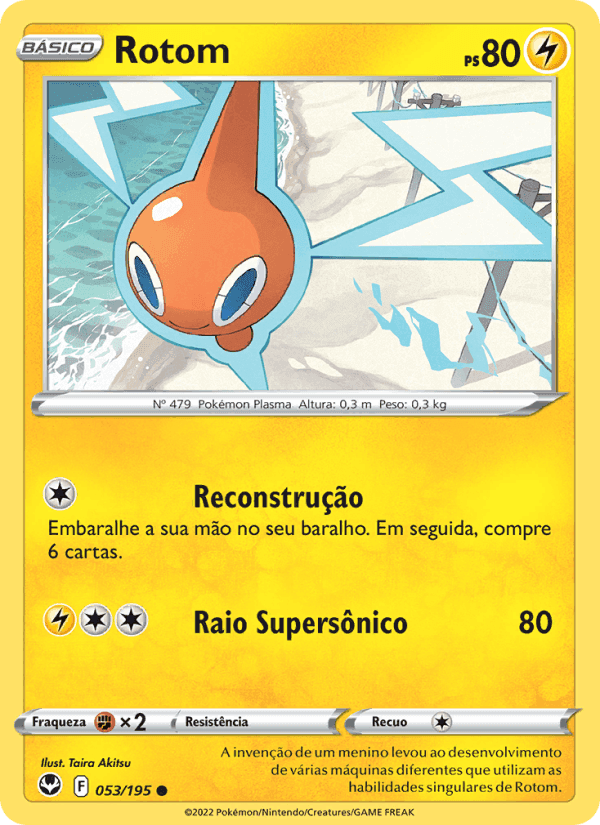 Rotom, carta 053 de Tempestade Prateada