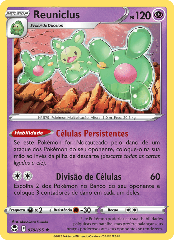 Reuniclus, carta 078 de Tempestade Prateada