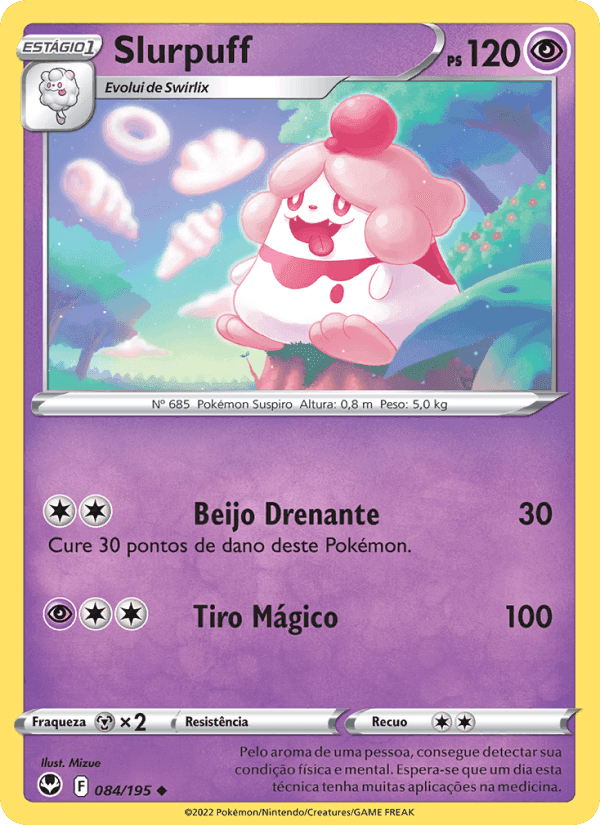 Slurpuff, carta 084 de Tempestade Prateada