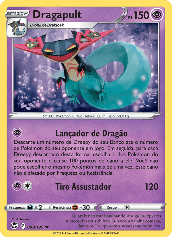 Dragapult, card 089 from Tempestade Prateada