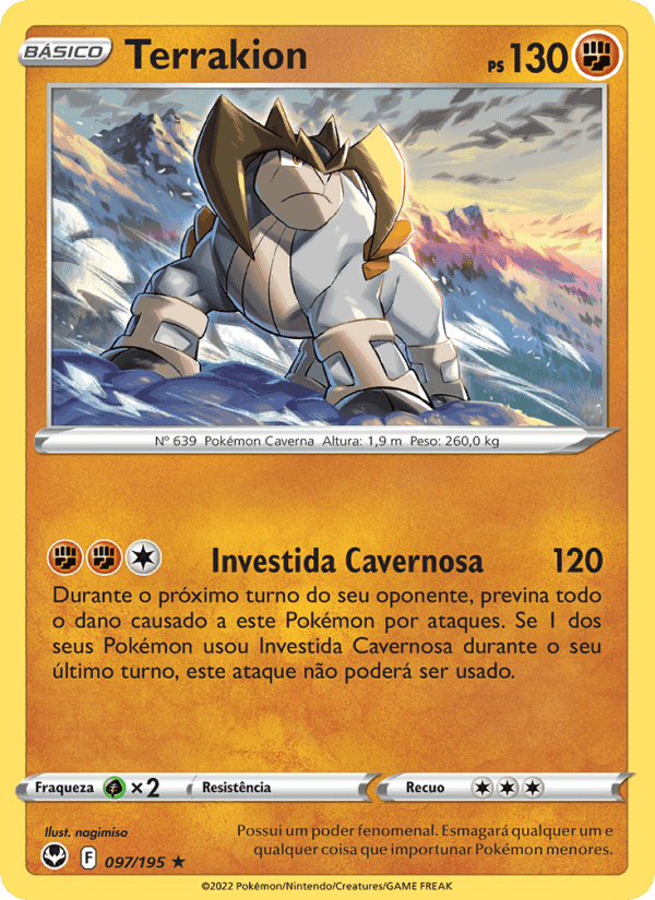 Terrakion, carta 097 de Tempestade Prateada