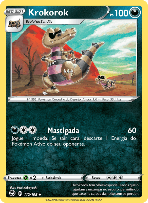Krokorok, card 112 from Tempestade Prateada