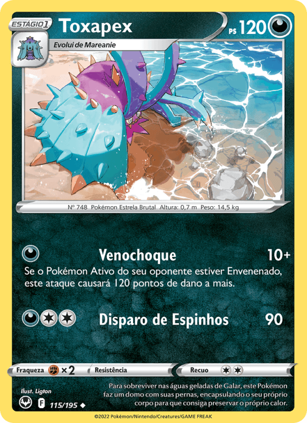 Toxapex, carta 115 de Tempestade Prateada