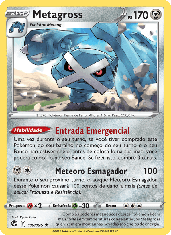Metagross, carta 119 de Tempestade Prateada