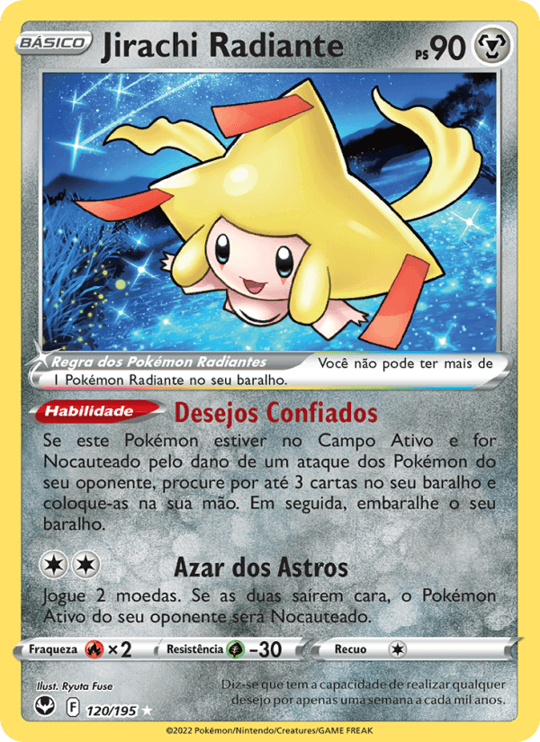 Jirachi Radiante, carta 120 de Tempestade Prateada
