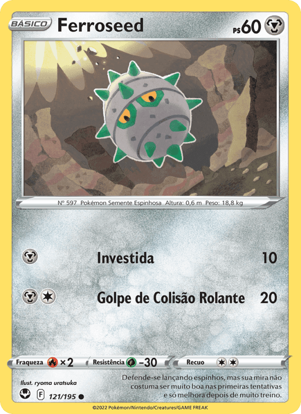 Ferroseed, carta 121 de Tempestade Prateada