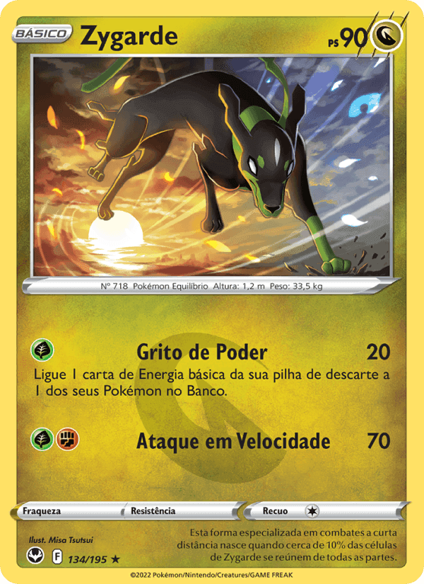 Zygarde, carta 134 de Tempestade Prateada