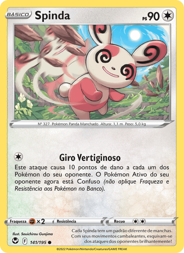 Spinda, carta 141 de Tempestade Prateada