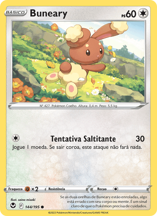 Buneary, card 144 from Tempestade Prateada