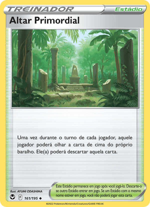 Altar Primordial, card 161 from Tempestade Prateada