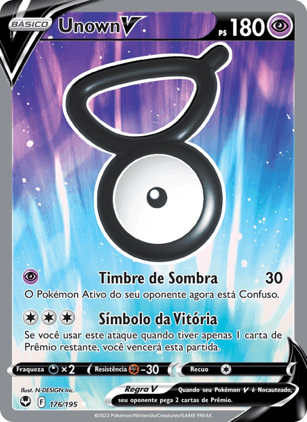 Unown V, carta 176 de Tempestade Prateada