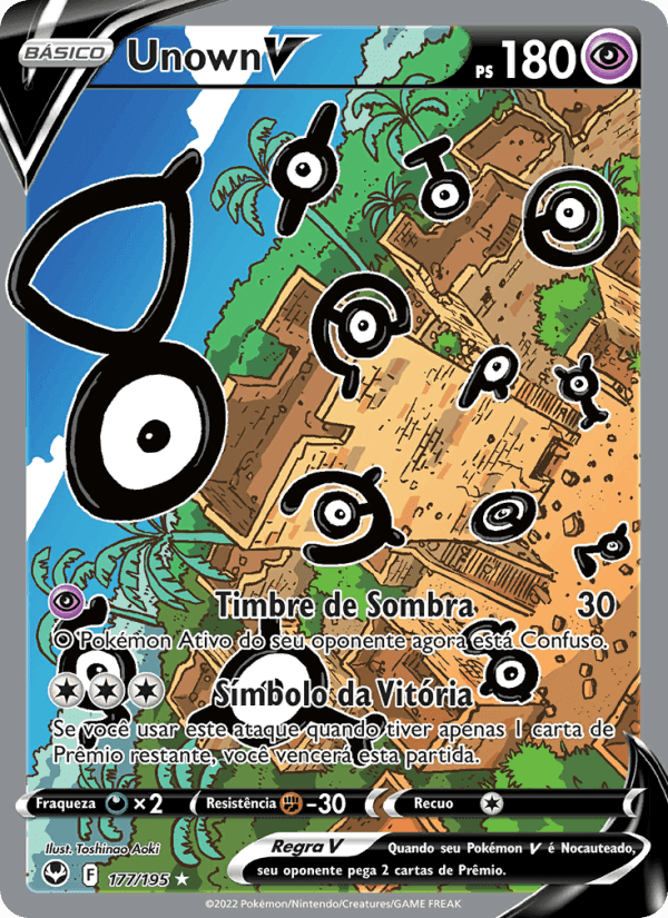 Unown V, carta 177 de Tempestade Prateada