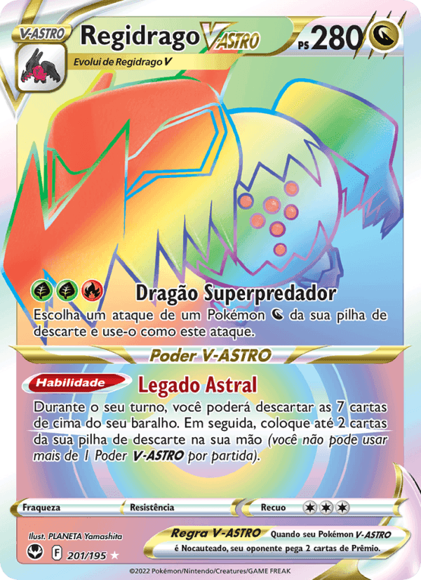 Regidrago V-ASTRO, carte 201 de Tempestade Prateada
