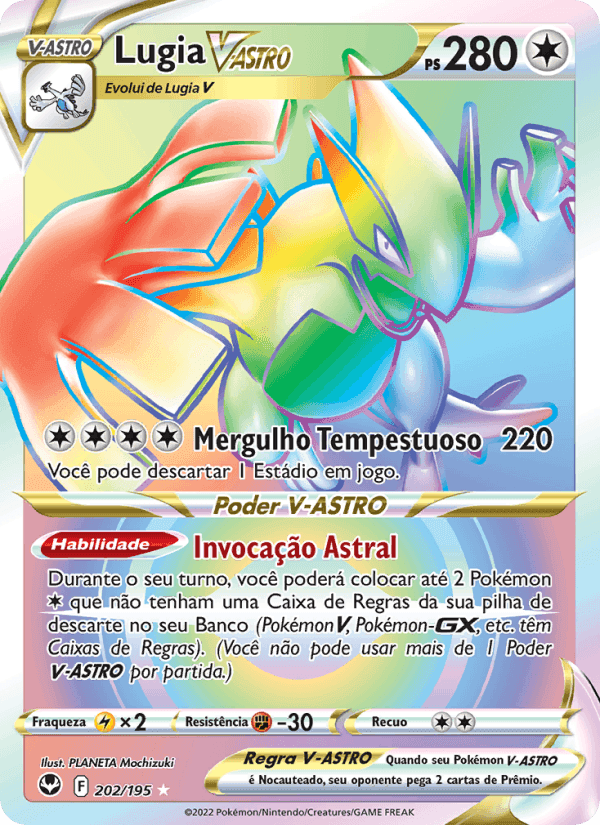 Lugia V-ASTRO, carta 202 de Tempestade Prateada