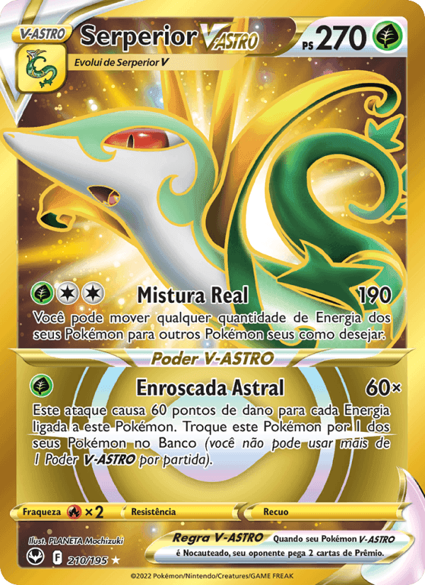 Serperior V-ASTRO, carta 210 de Tempestade Prateada