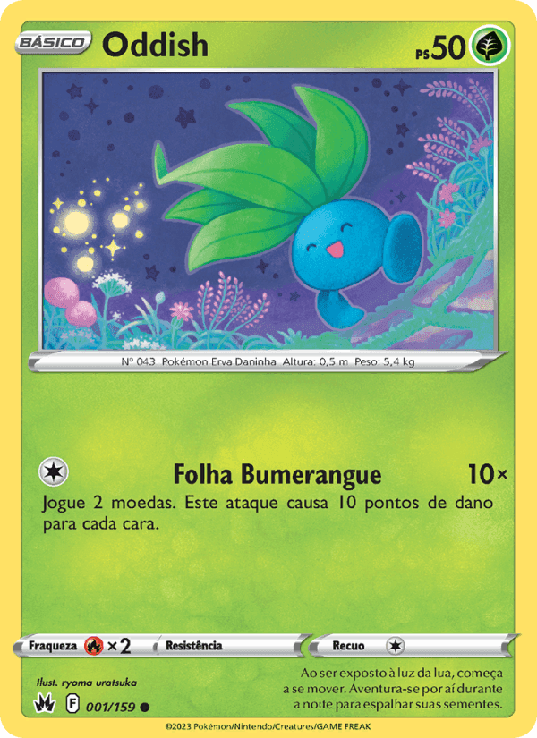 Oddish, carta 001 de Realeza Absoluta