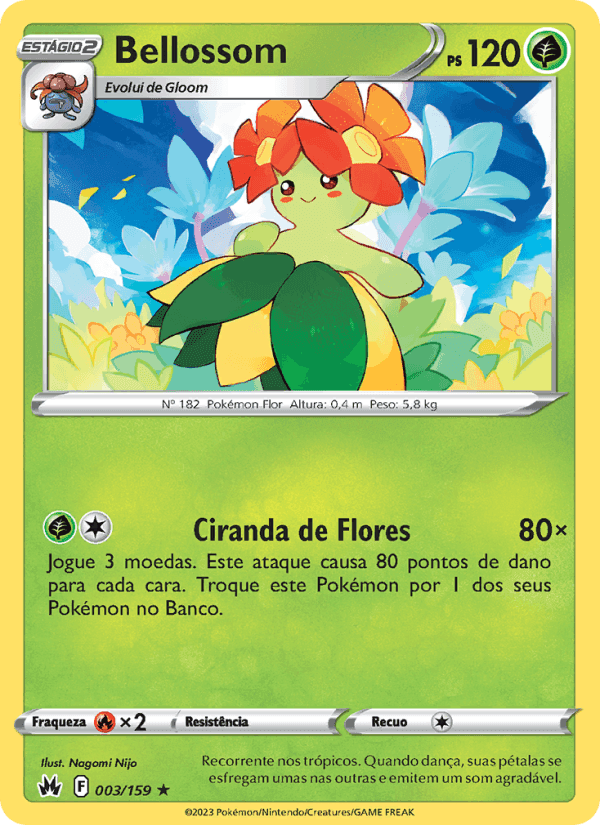 Bellossom, card 003 from Realeza Absoluta