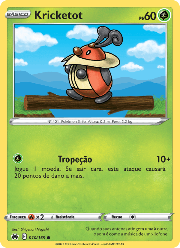 Kricketot, carta 010 de Realeza Absoluta