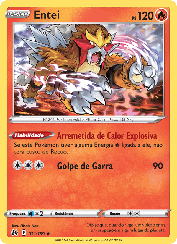 Entei, card 021 from Realeza Absoluta