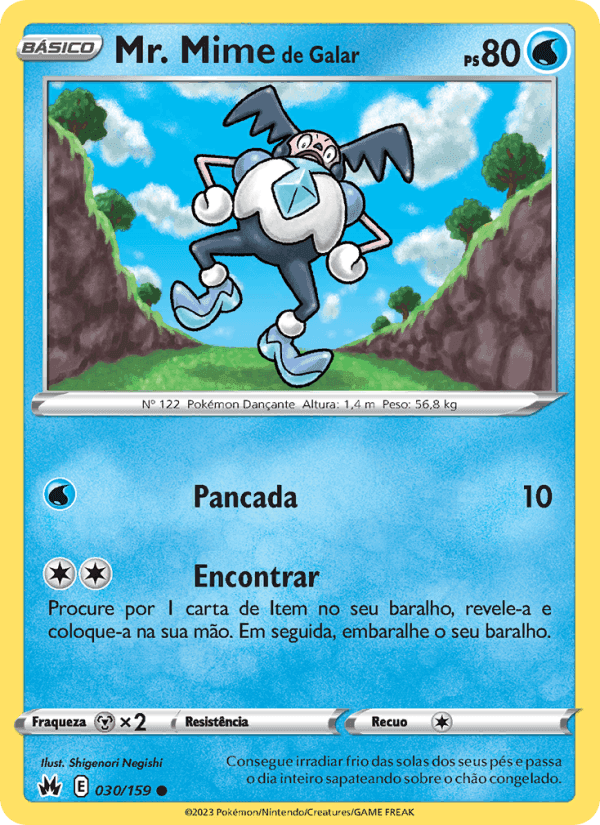 Mr. Mime de Galar, carta 030 de Realeza Absoluta
