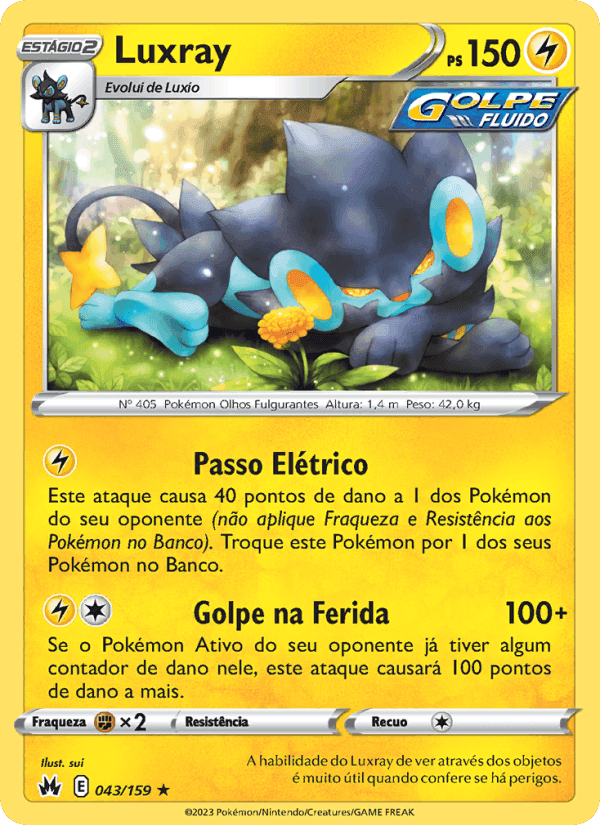Luxray, carta 043 de Realeza Absoluta