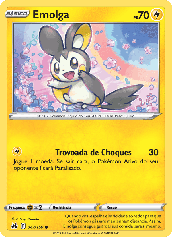 Emolga, carta 047 di Realeza Absoluta