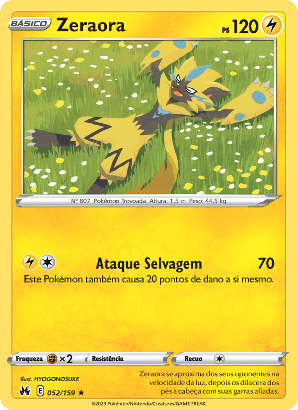 Zeraora, carta 052 de Realeza Absoluta