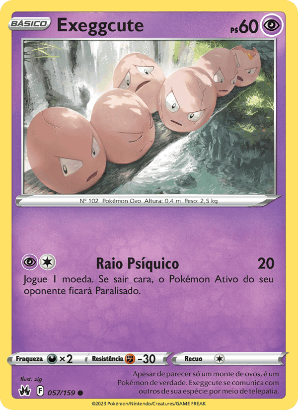 Exeggcute, carta 057 de Realeza Absoluta