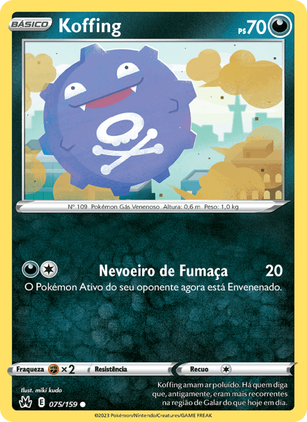 Koffing, card 075 from Realeza Absoluta